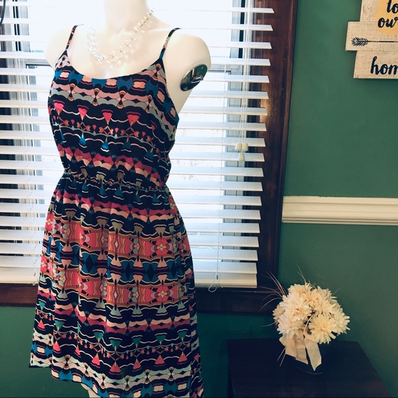 Nicole by Nicole Miller Dresses & Skirts - NICOLE MILLER COLORFUL BOHO HIGH LOW DRESS SIZE 12